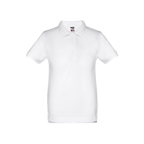 white THC ADAM KIDS WH. Polo de niños unisex