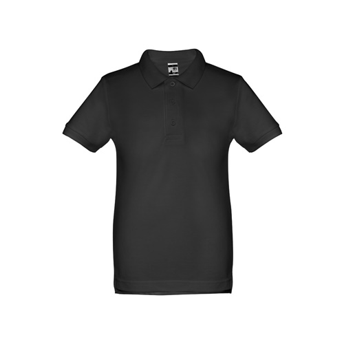 black THC ADAM KIDS. Polo de niños unisex