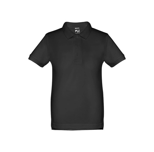 black THC ADAM KIDS. Polo de niños unisex