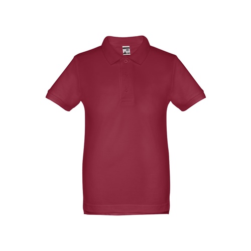 burdeos THC ADAM KIDS. Polo de niños unisex