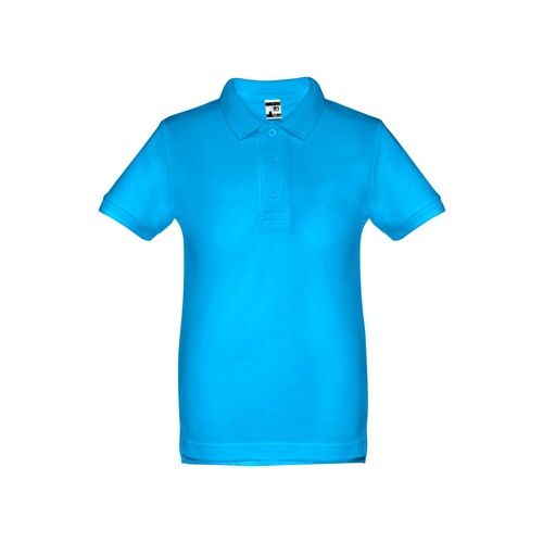 azul aqua THC ADAM KIDS. Polo de niños unisex