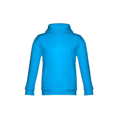 azul aqua THC PHOENIX KIDS. Sudadera unisex para niños, con capucha