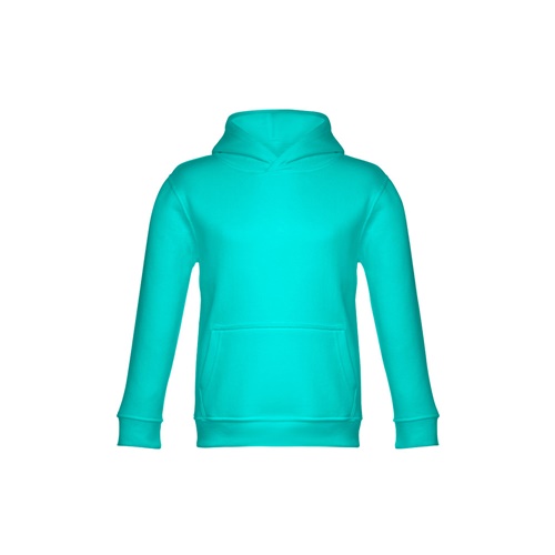 verde turquesa THC PHOENIX KIDS. Sudadera unisex para niños, con capucha