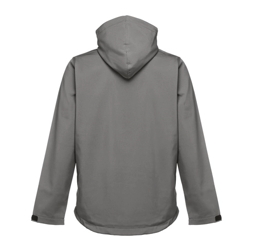 THC ZAGREB. Chaqueta softshell para hombre, con capucha removible