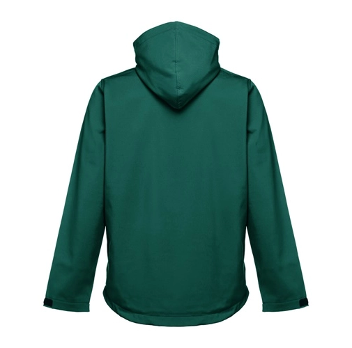 THC ZAGREB. Chaqueta softshell para hombre, con capucha removible