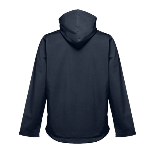 THC ZAGREB. Chaqueta softshell para hombre, con capucha removible