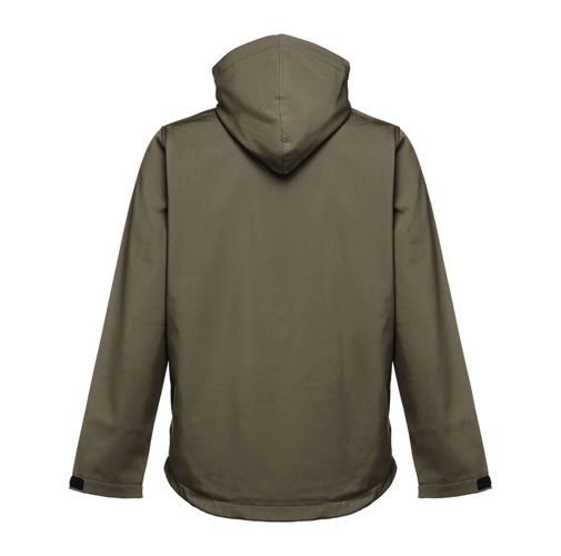THC ZAGREB. Chaqueta softshell para hombre, con capucha removible