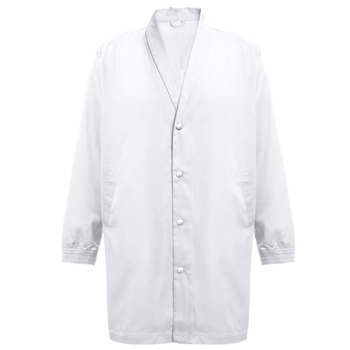 white THC MINSK WH. Bata de trabajo unisex