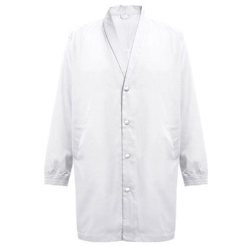 white THC MINSK WH. Bata de trabajo unisex
