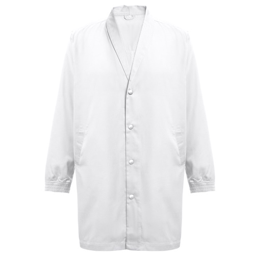 white THC MINSK WH. Bata de trabajo unisex