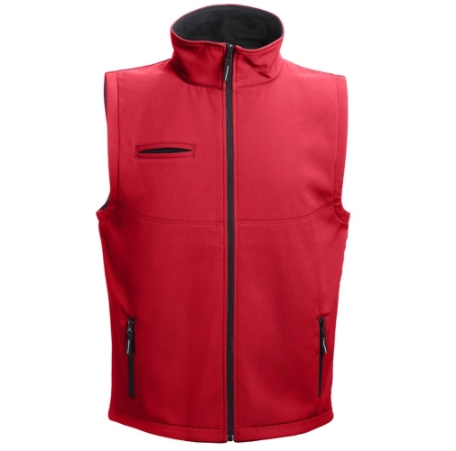 red THC BAKU. Chaleco de softshell unisex