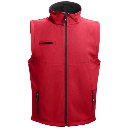 red THC BAKU. Chaleco de softshell unisex