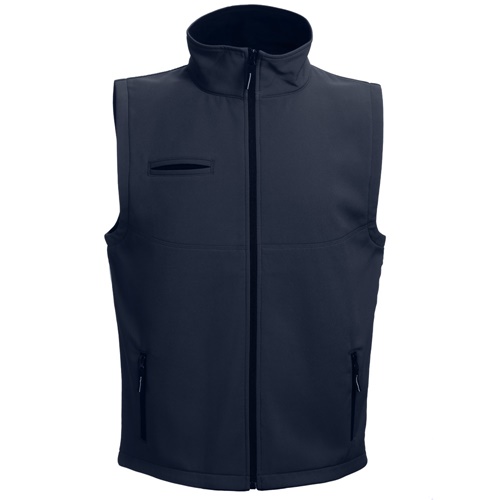 azul marino THC BAKU. Chaleco de softshell unisex