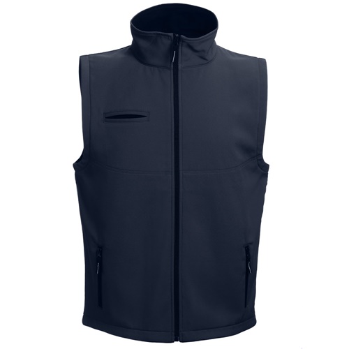 azul marino THC BAKU. Chaleco de softshell unisex