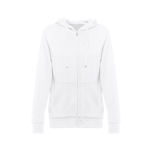 THC AMSTERDAM WOMEN WH. Sudadera de mujer con cremallera y capucha