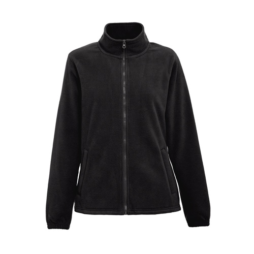 black THC GAMA WOMEN. Chaqueta polar de mujer con cremallera