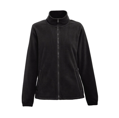 black THC GAMA WOMEN. Chaqueta polar de mujer con cremallera