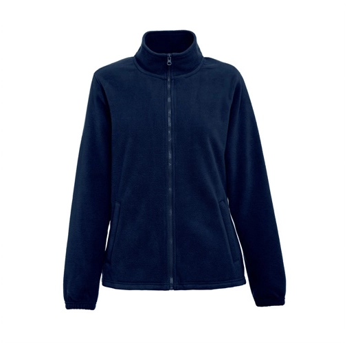 blue THC GAMA WOMEN. Chaqueta polar de mujer con cremallera