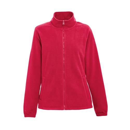 red THC GAMA WOMEN. Chaqueta polar de mujer con cremallera