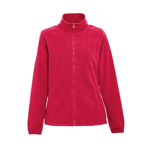 red THC GAMA WOMEN. Chaqueta polar de mujer con cremallera