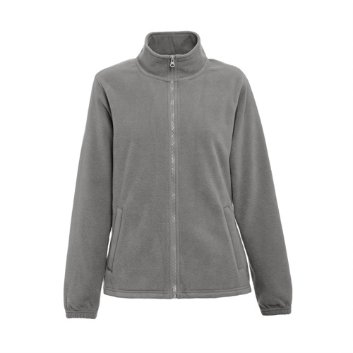 gray THC GAMA WOMEN. Chaqueta polar de mujer con cremallera