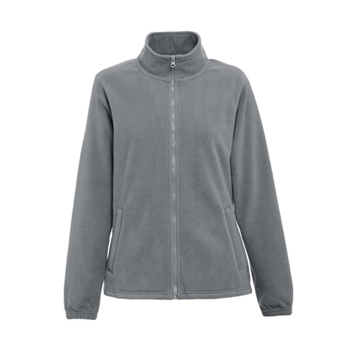 gray THC GAMA WOMEN. Chaqueta polar de mujer con cremallera