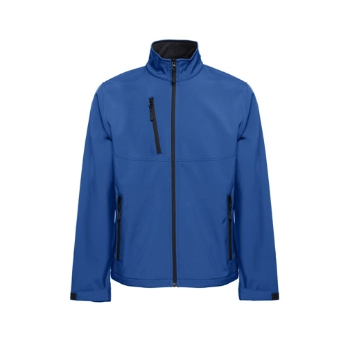 azul royal THC EANES. Abrigo de softshell