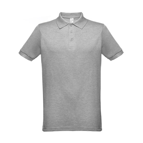 gris claro matizado THC BERLIN 3XL. Polo unisex