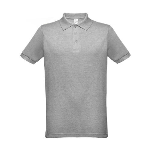 gris claro matizado THC BERLIN 3XL. Polo unisex