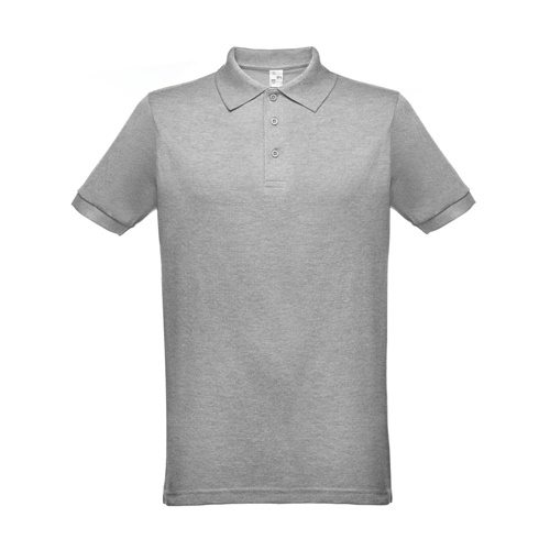 gris claro matizado THC BERLIN 3XL. Polo unisex