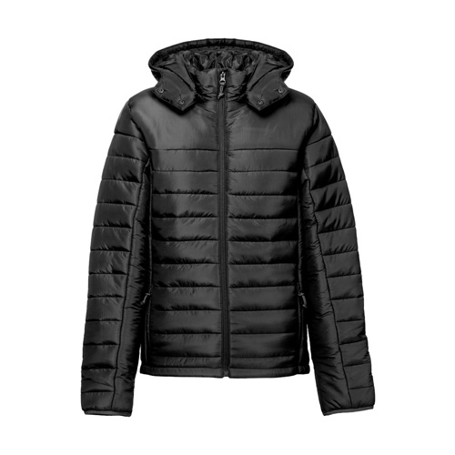 black THC SHIELD WOMEN. Chaqueta con capucha de mujer