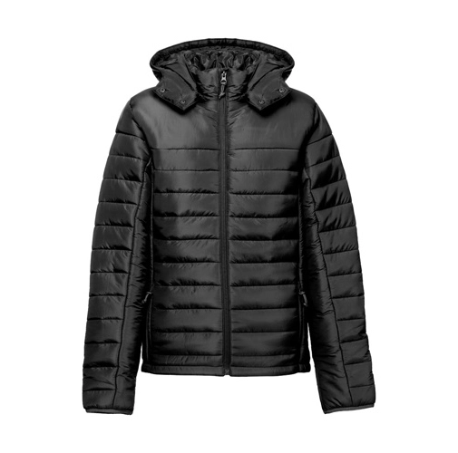 black THC SHIELD WOMEN. Chaqueta con capucha de mujer