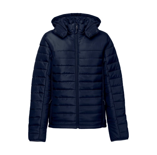 azul marino THC SHIELD WOMEN. Chaqueta con capucha de mujer