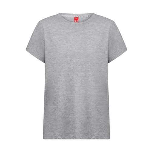 gris claro matizado THC SOFIA REGULAR. Camiseta de corte regular para mujer