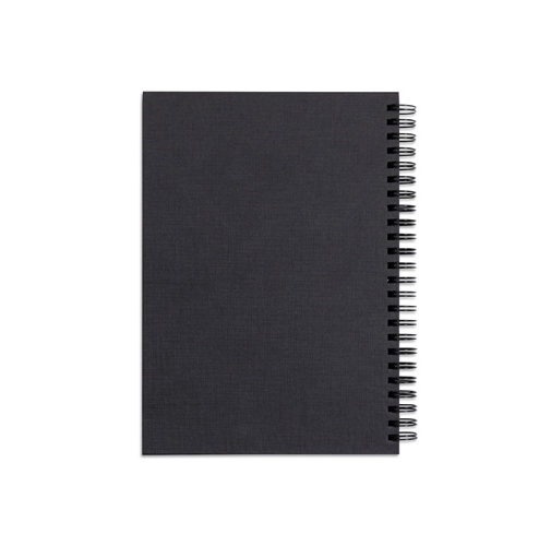 black STARTER KIT INFINITEBOOK A5 PLANNER TEXTURE. Kit compuesto por «Infinitebook» con tapa dura, 1 kit de limpieza, 1 rotulador y 1 soporte para bolígrafo