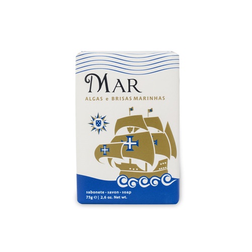 azul royal LUSITANOS. Jabones a base de componentes vegetales, enriquecidos con aceite de oliva (75 g)