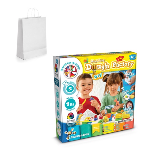 Modeling Dough Factory Kit III. Juego educativo suministrado con una bolsa de regalo de papel kraft (100 g/m²)