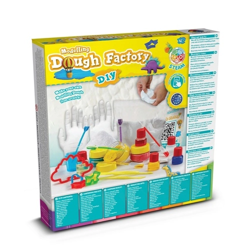 natural Modeling Dough Factory Kit IV. Juego educativo suministrado con una bolsa de regalo de papel kraft (115 g/m²)