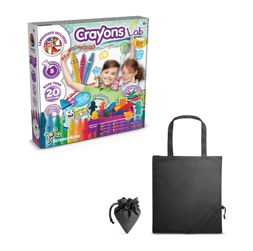 Crayon Factory Kit II. Juego educativo suministrado con una bolsa de regalo plegable de 190T