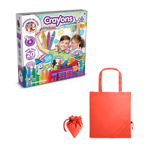 red Crayon Factory Kit II. Juego educativo suministrado con una bolsa de regalo plegable de 190T