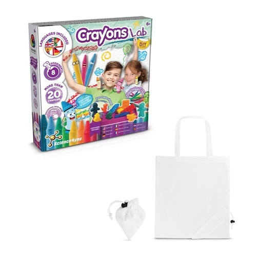 Crayon Factory Kit II. Juego educativo suministrado con una bolsa de regalo plegable de 190T
