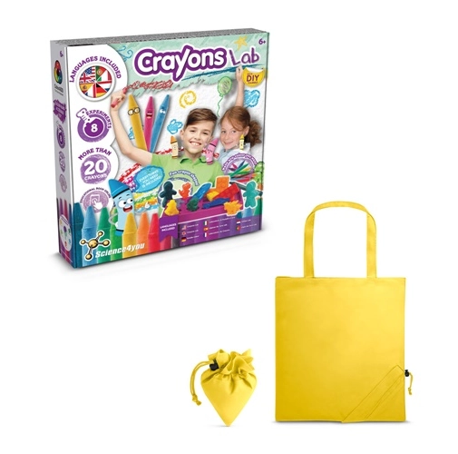 Crayon Factory Kit II. Juego educativo suministrado con una bolsa de regalo plegable de 190T
