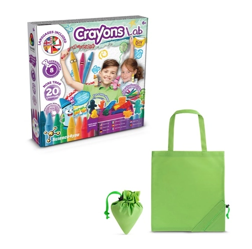 Crayon Factory Kit II. Juego educativo suministrado con una bolsa de regalo plegable de 190T