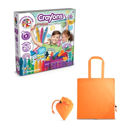 orange Crayon Factory Kit II. Juego educativo suministrado con una bolsa de regalo plegable de 190T