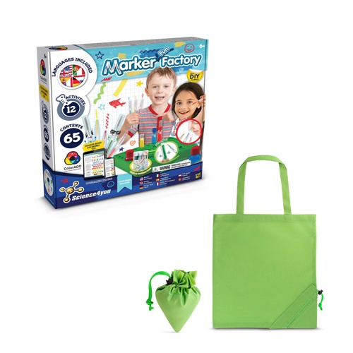 verde claro DIY Pen Factory Kit II. Kit educativo suministrado con una bolsa de regalo plegable de 190T