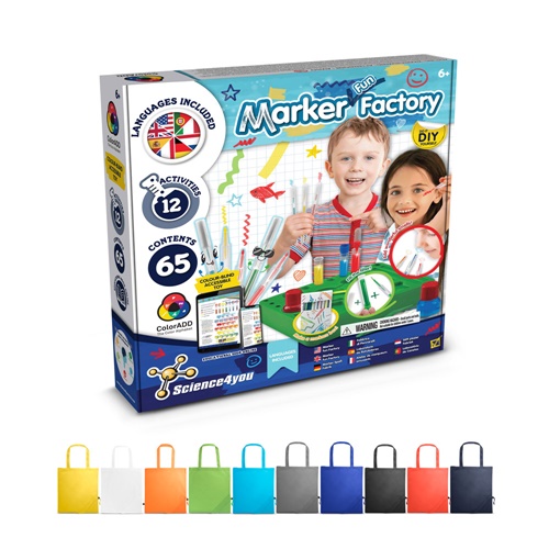 DIY Pen Factory Kit II. Kit educativo suministrado con una bolsa de regalo plegable de 190T