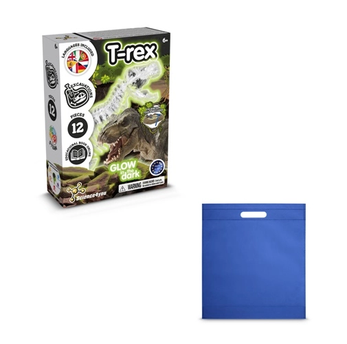 azul royal Fossil Excavation Kit IV. Juego educativo suministrado con una bolsa de regalo de non woven (80 g/m²)