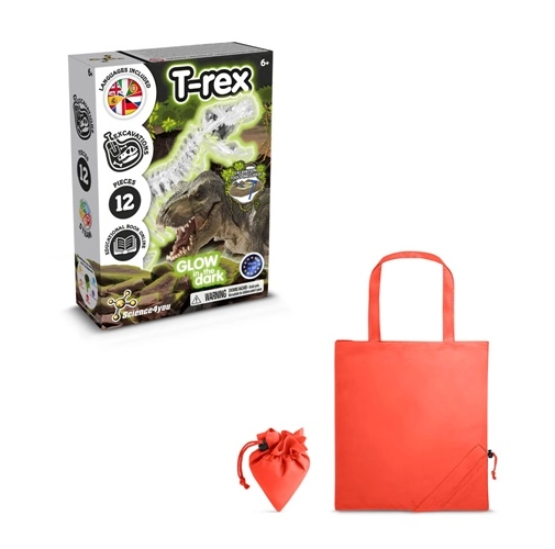 Fossil Excavation Kit V. Juego educativo suministrado con una bolsa de regalo plegable de 190T