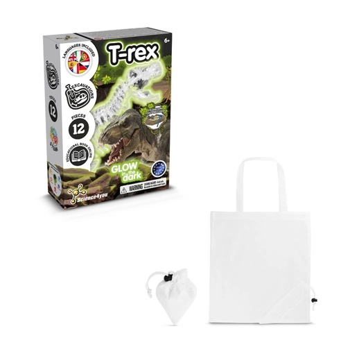 Fossil Excavation Kit V. Juego educativo suministrado con una bolsa de regalo plegable de 190T