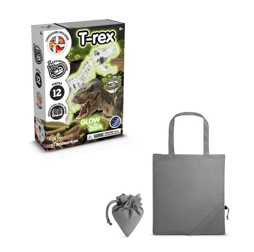 Fossil Excavation Kit V. Juego educativo suministrado con una bolsa de regalo plegable de 190T